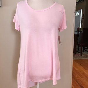 LuLaRoe S Classic T pink NWT
